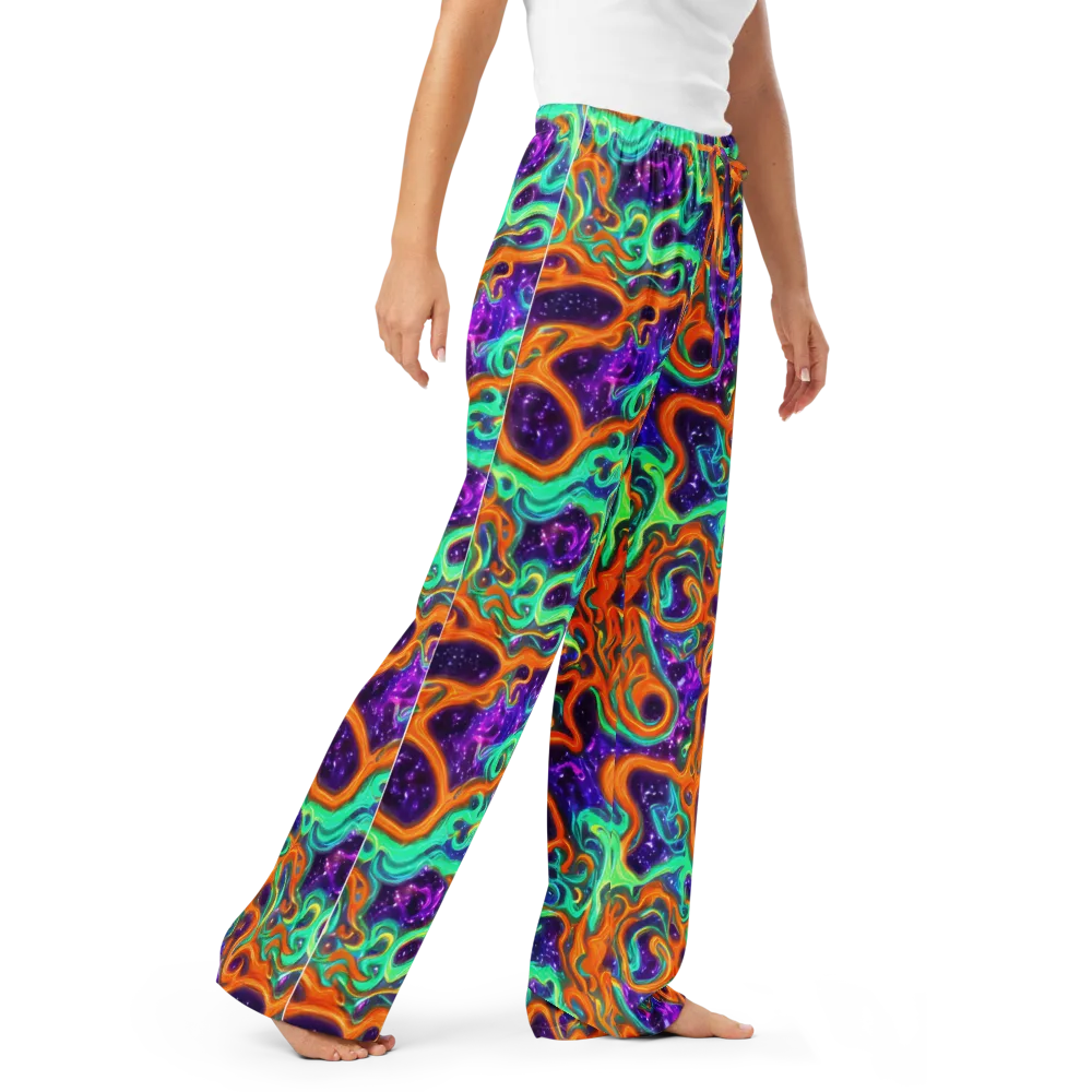 Stellar Lava on Women's Pajama Pants — Right Front