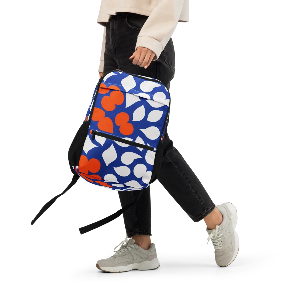 Orange Blossom Static on Utility Backpack — Front
