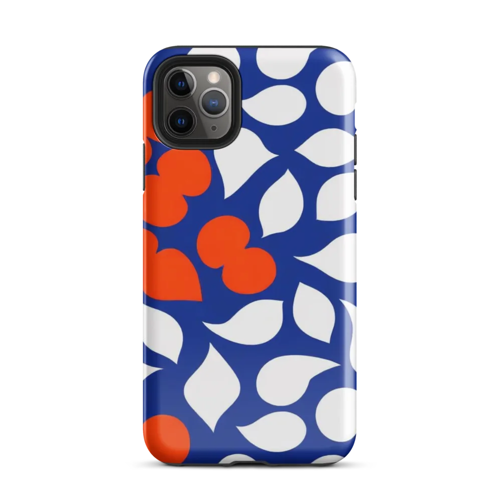 Orange Blossom Static on Tough Case for iPhone® — Front