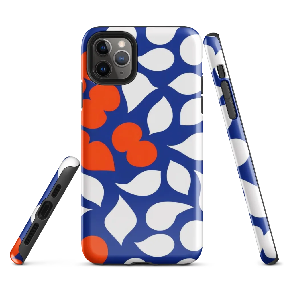 Orange Blossom Static on Tough Case for iPhone® — Front