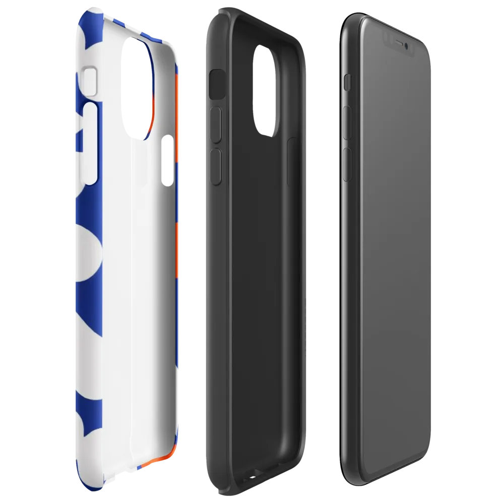 Orange Blossom Static on Tough Case for iPhone® — Right