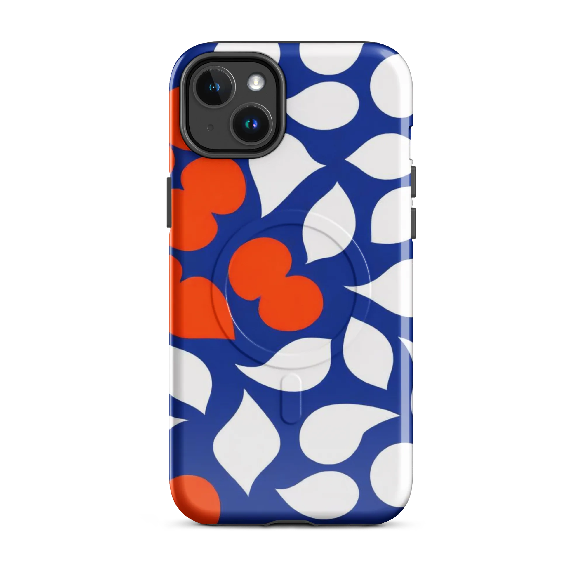 Orange Blossom Static on MagSafe Tough Case for iPhone® — Front