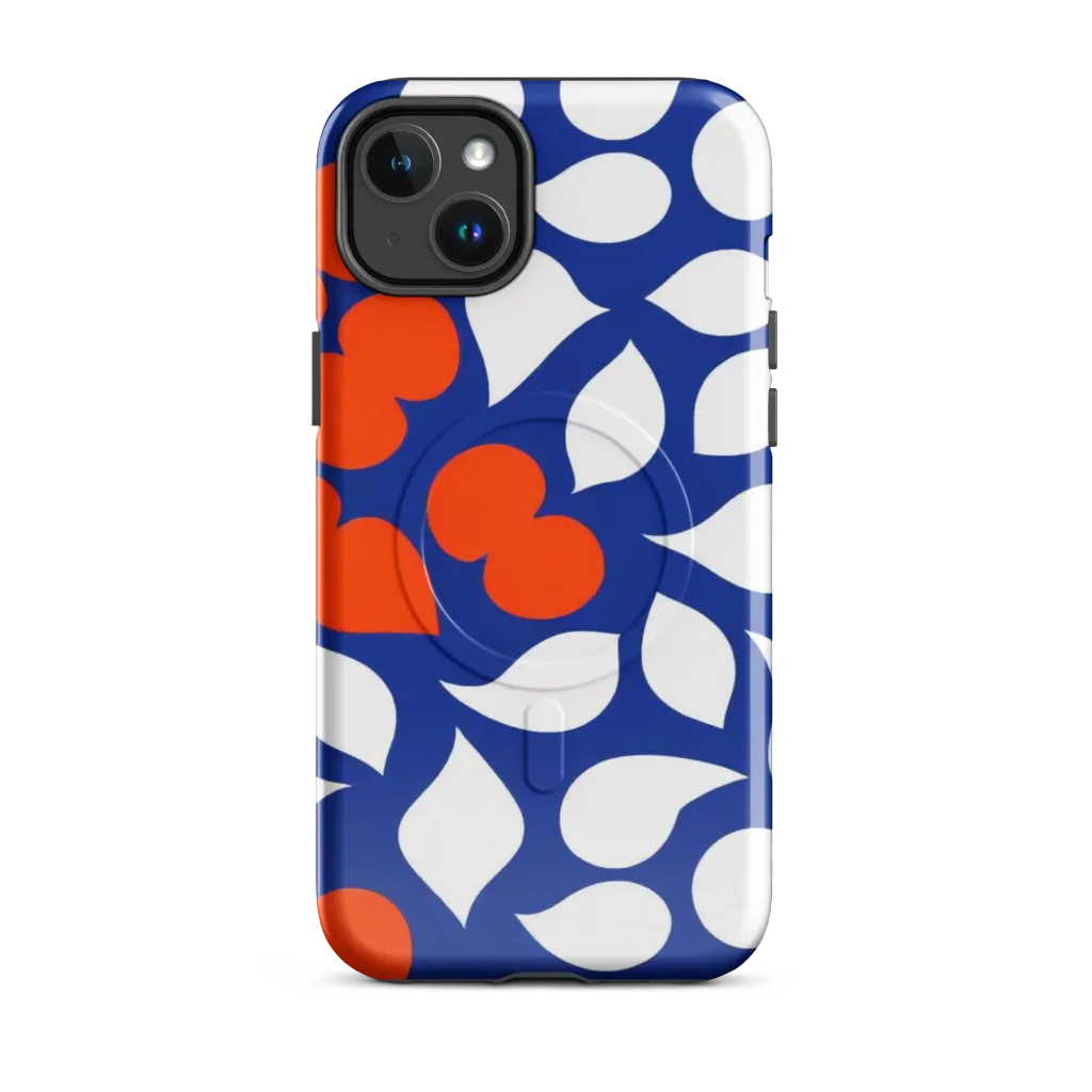 Orange Blossom Static on MagSafe Tough Case for iPhone® — Front