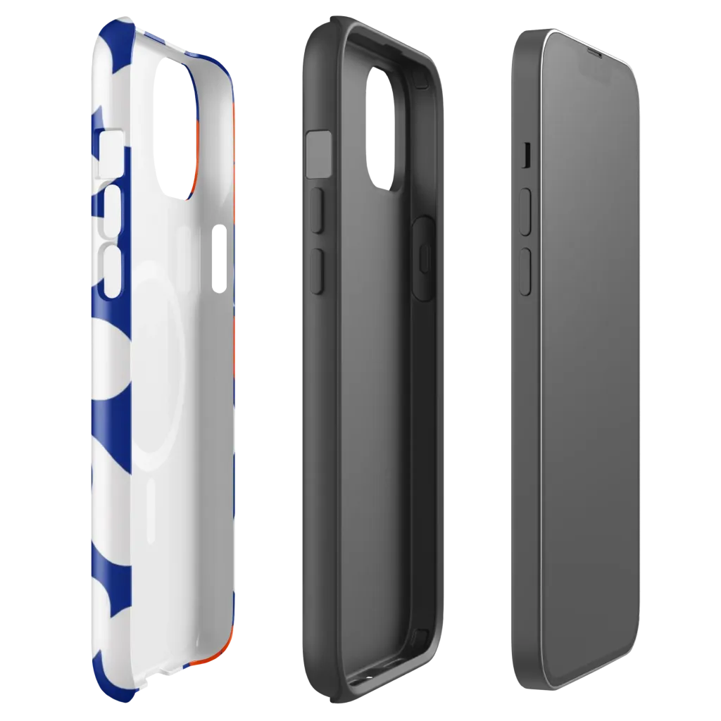 Orange Blossom Static on MagSafe Tough Case for iPhone® — Front