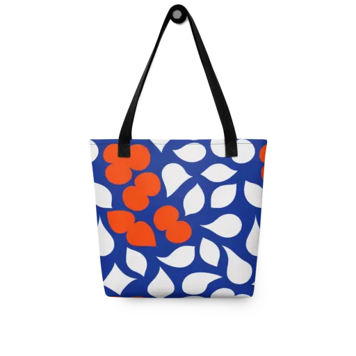Orange Blossom Static on a Tote Bag