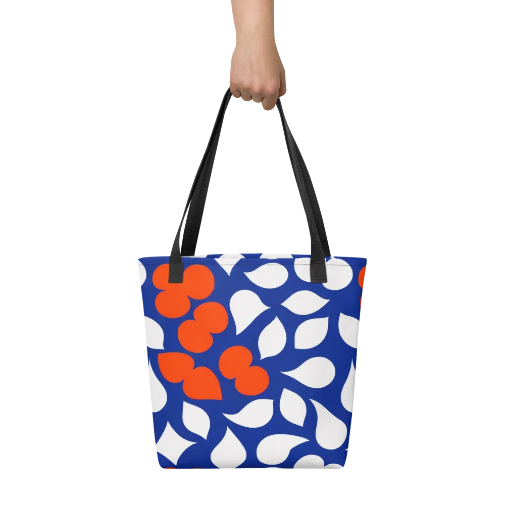 Orange Blossom Static on Tote Bag — Front
