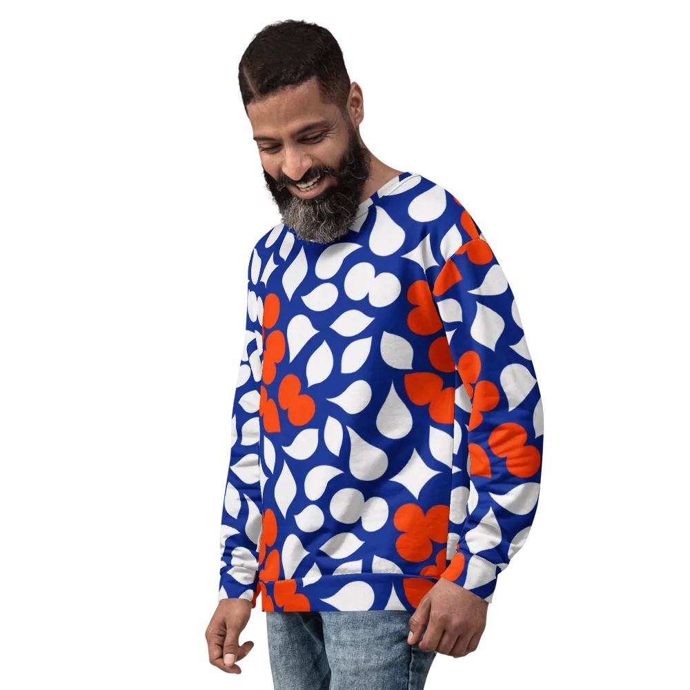 Orange Blossom Static on Sweatshirt — Left Front