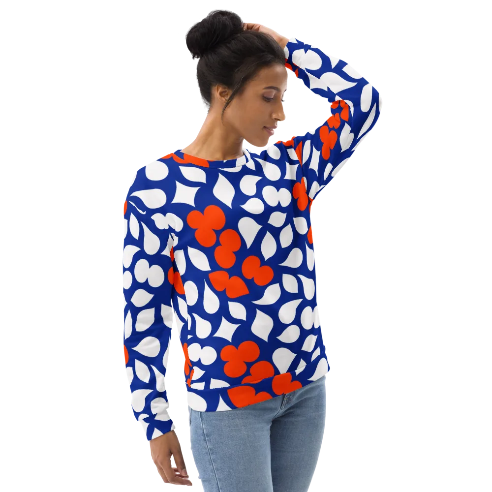 Orange Blossom Static on Sweatshirt — Right Front