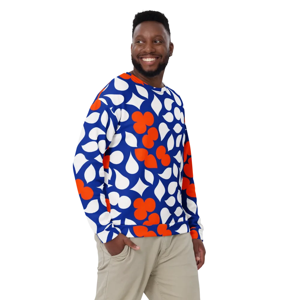 Orange Blossom Static on Sweatshirt — Front