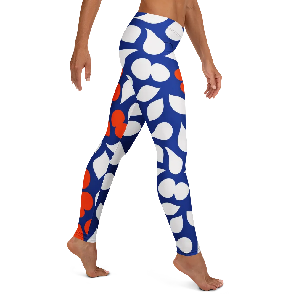 Orange Blossom Static on Leggings — Right