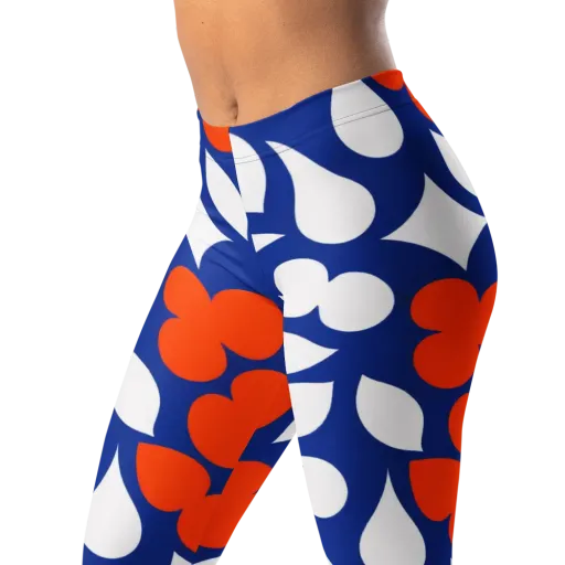 Orange Blossom Static on a Leggings