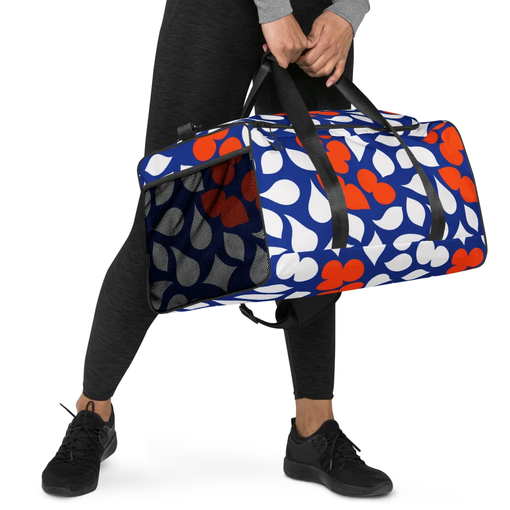 Orange Blossom Static on Duffle Bag — Right Front