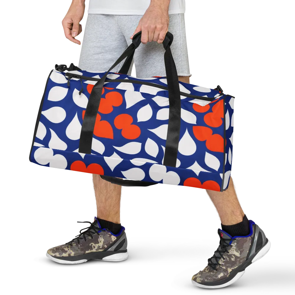 Orange Blossom Static on Duffle Bag — Front