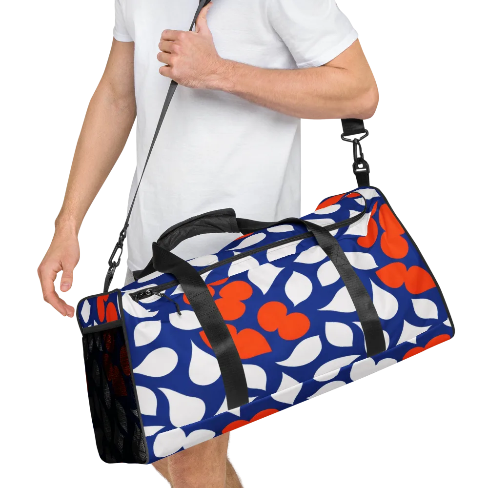 Orange Blossom Static on Duffle Bag — Right Front