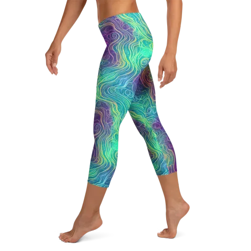 Chromatic Currents on a Capri Leggings