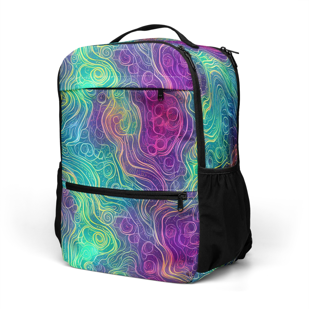 Chromatic Currents on Utility Backpack — Left Front