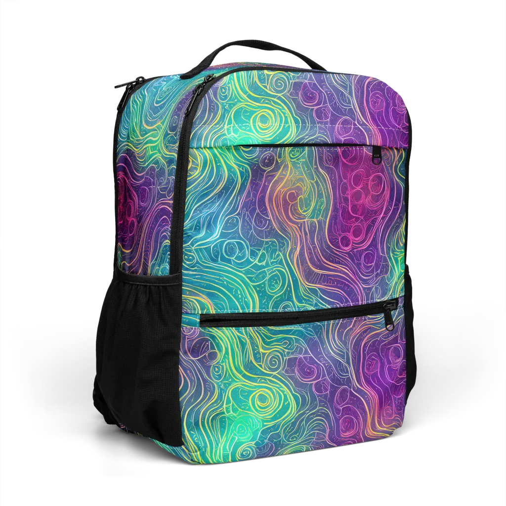 Chromatic Currents on Utility Backpack — Right Front
