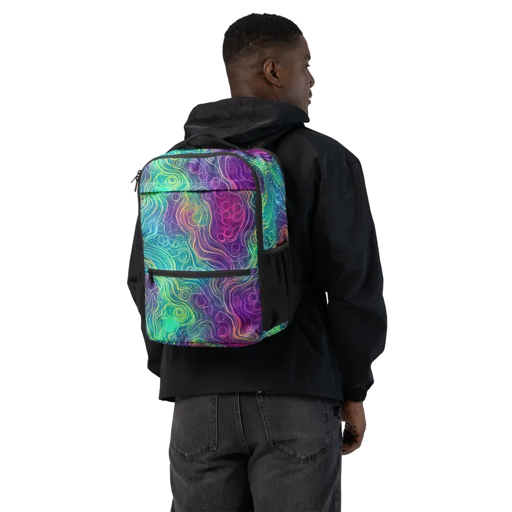 Chromatic Currents on Utility Backpack — Back
