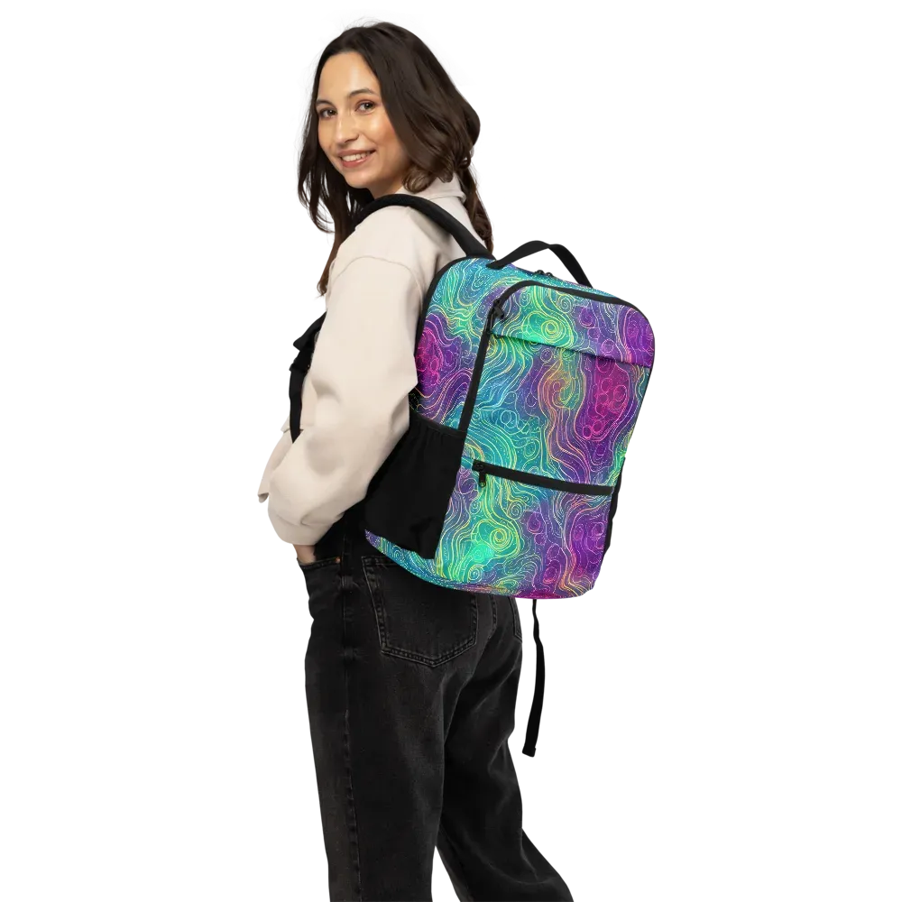 Chromatic Currents on Utility Backpack — Back
