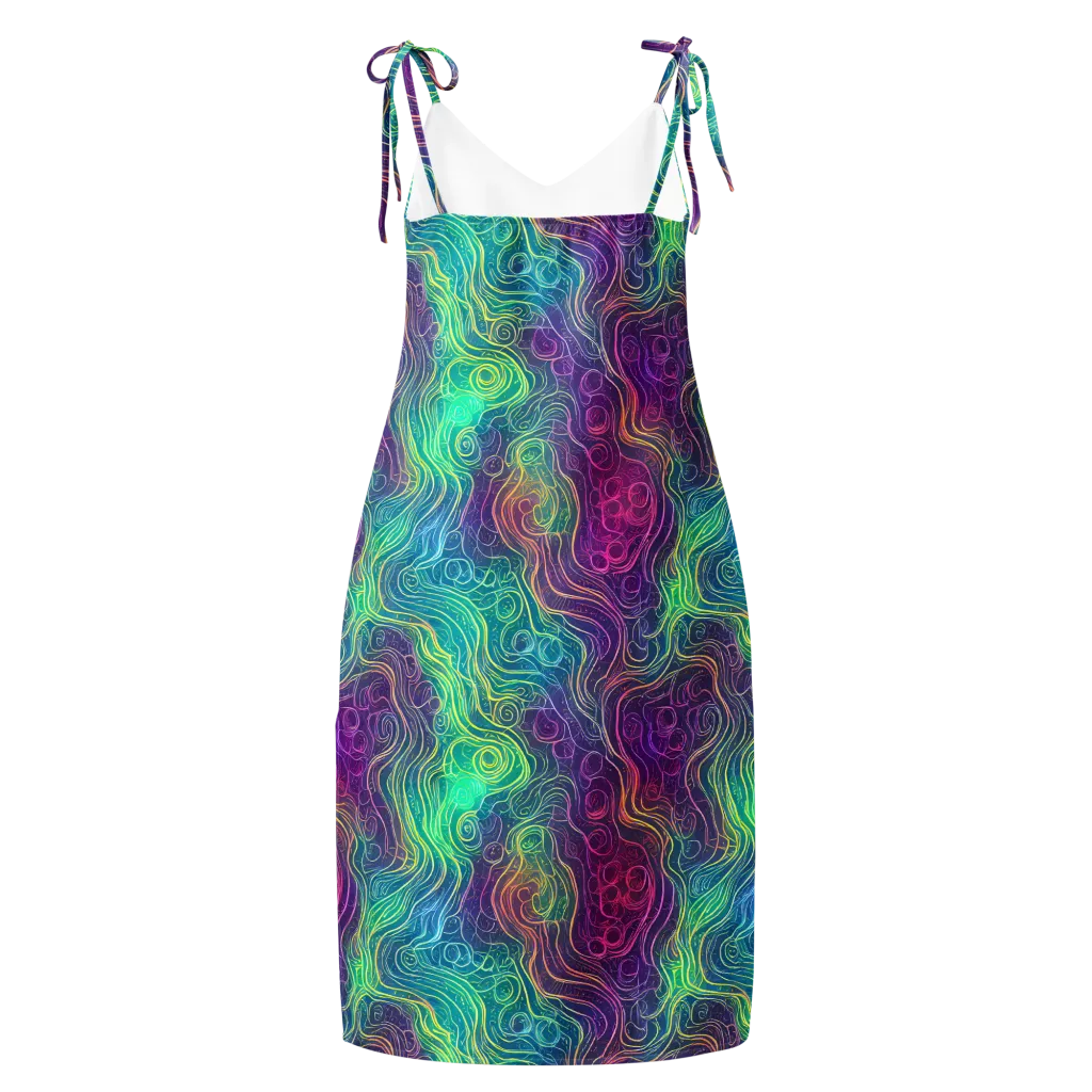 Chromatic Currents on Slip Dress — Back
