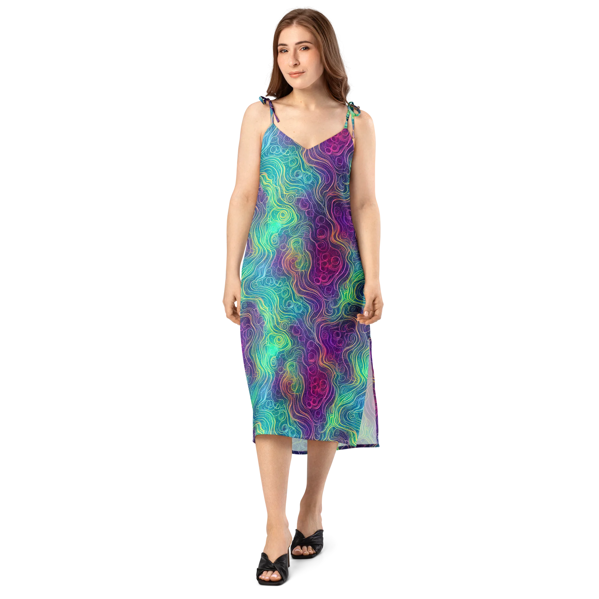 Chromatic Currents on Slip Dress — Front