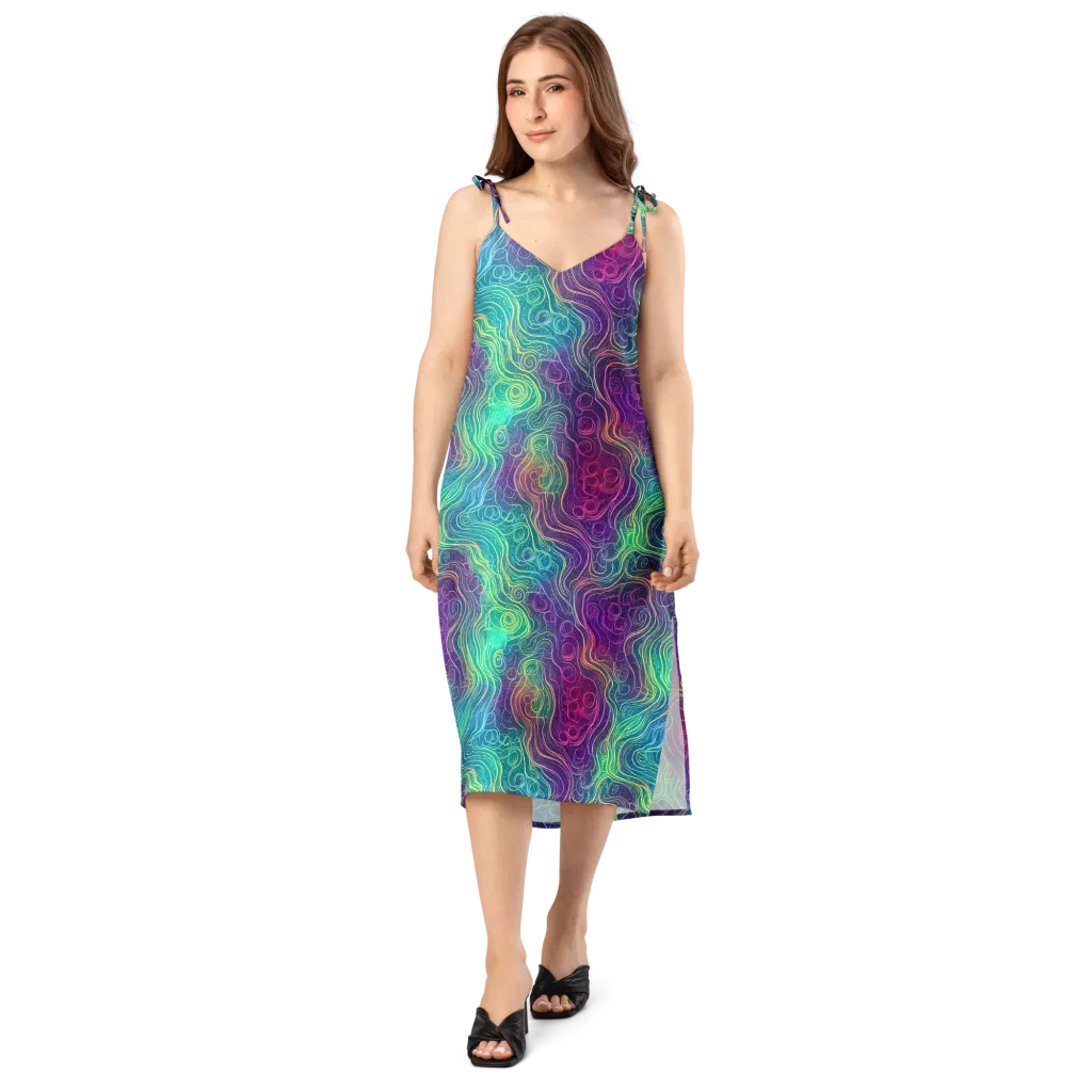 Chromatic Currents on Slip Dress — Front