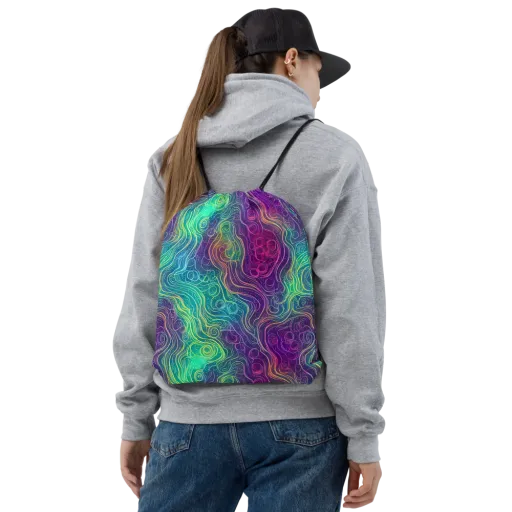 Chromatic Currents on a Drawstring Bag