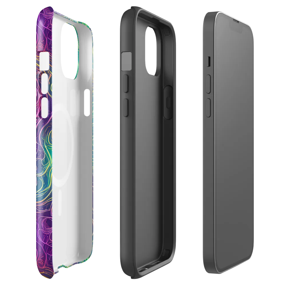 Chromatic Currents on MagSafe Tough Case for iPhone® — Front