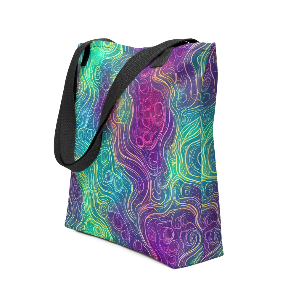 Chromatic Currents on Tote Bag — Front