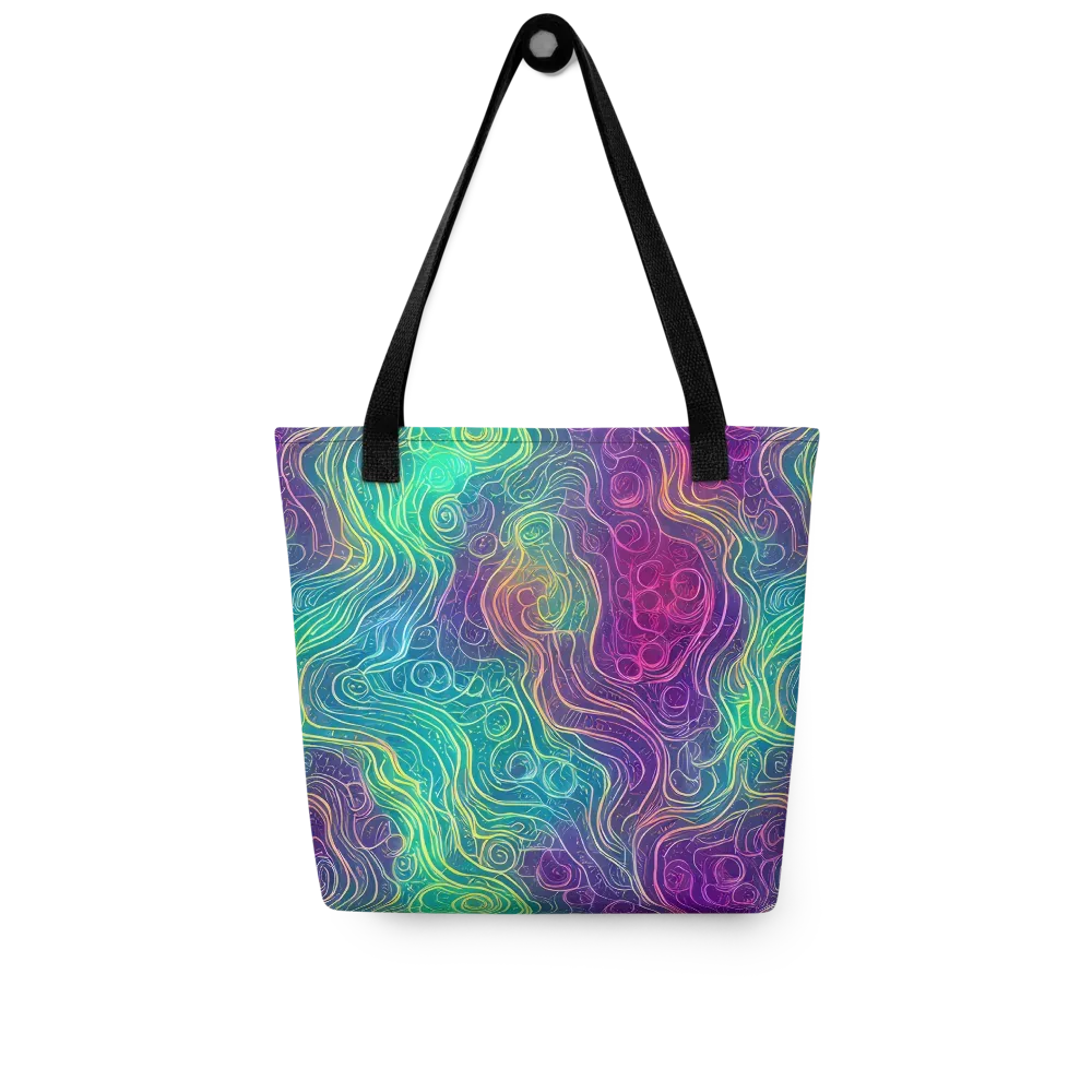 Chromatic Currents on Tote Bag — Front
