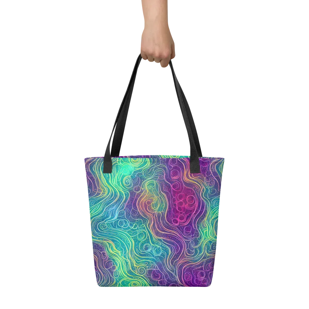 Chromatic Currents on Tote Bag — Front