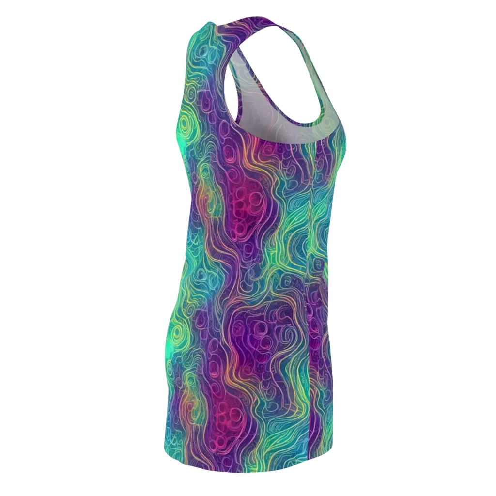 Chromatic Currents on Racerback Dress — Back Side