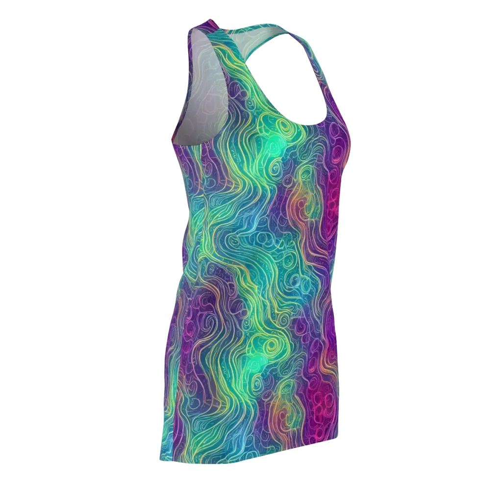 Chromatic Currents on Racerback Dress — Front Side