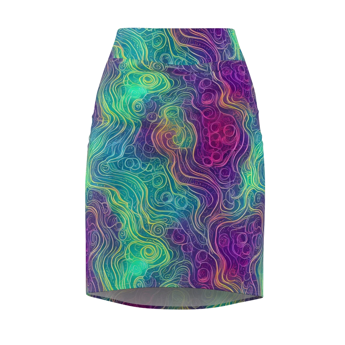 Chromatic Currents on Pencil Skirt — Front