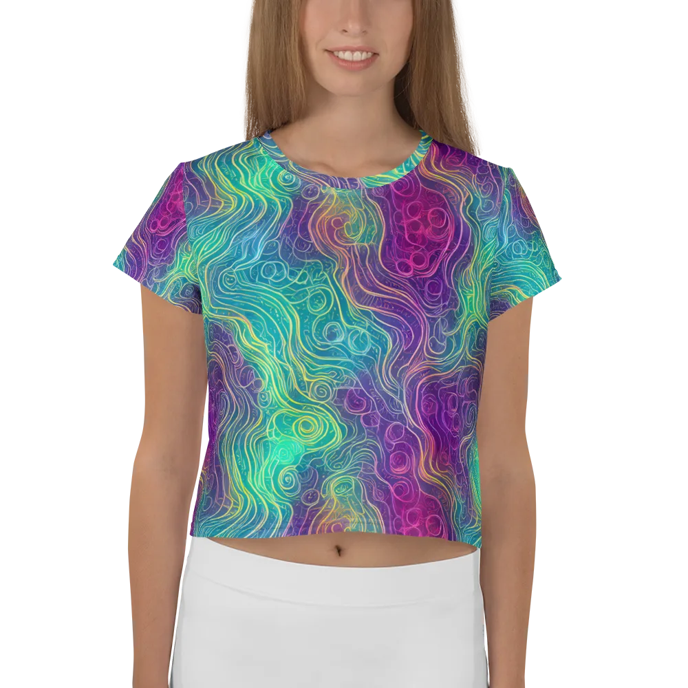 Chromatic Currents on Crop Tee — Front