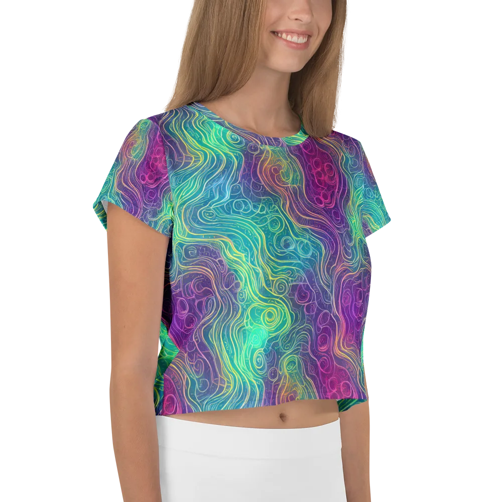 Chromatic Currents on Crop Tee — Right