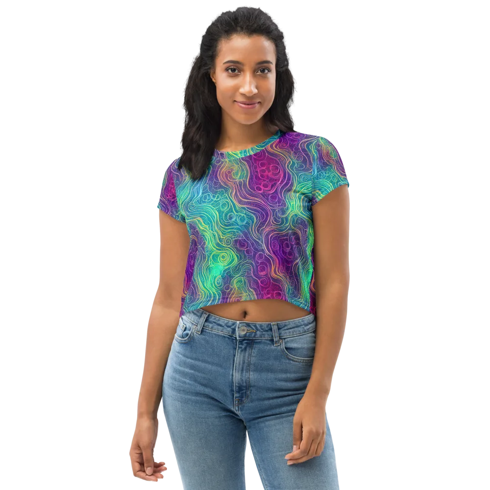 Chromatic Currents on Crop Tee — Front