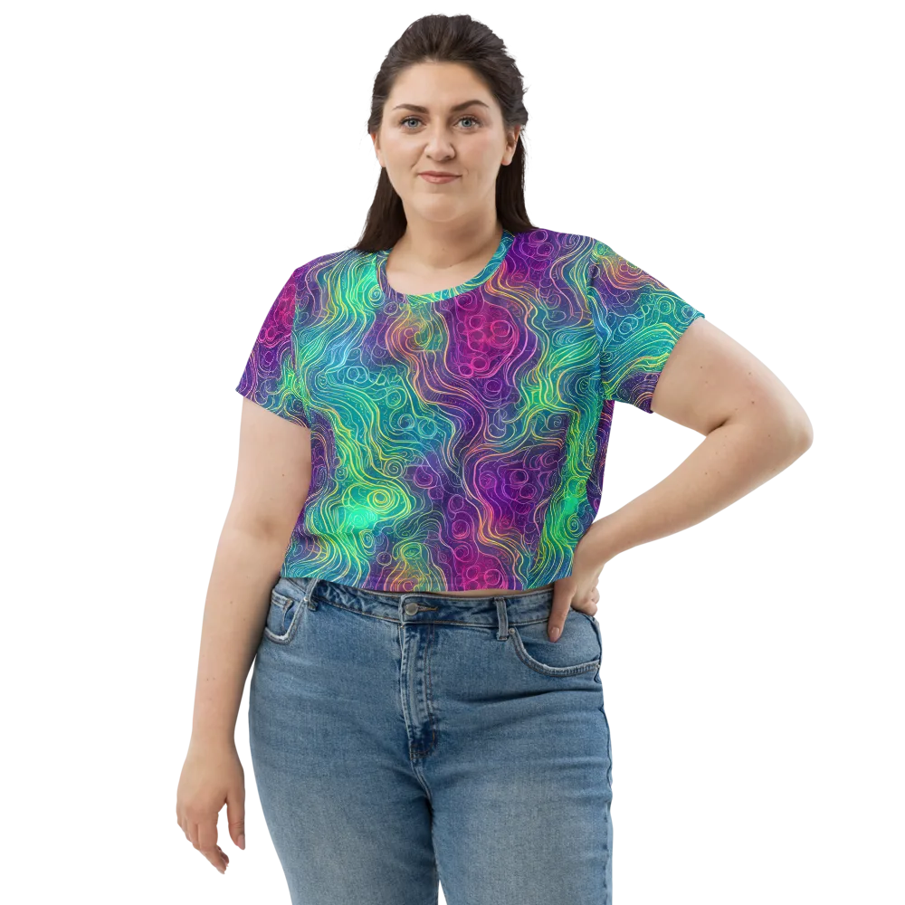 Chromatic Currents on Crop Tee — Front