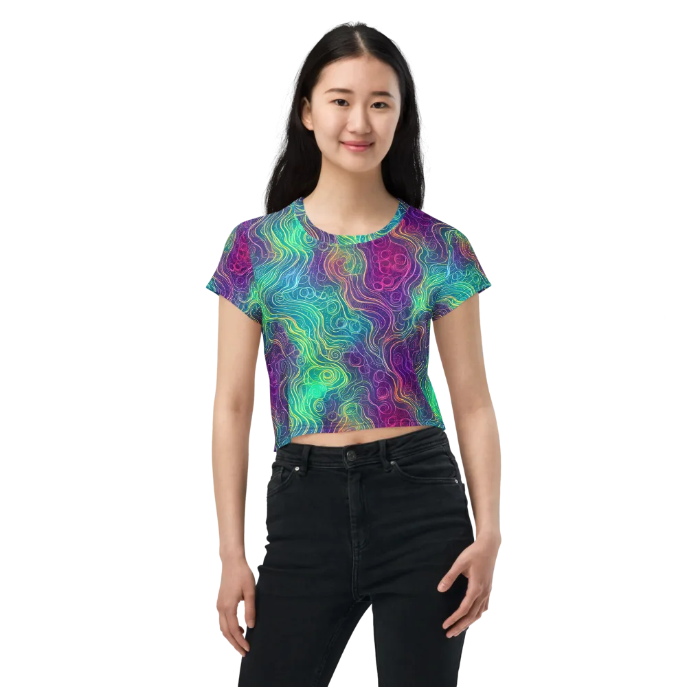 Chromatic Currents on Crop Tee — Front