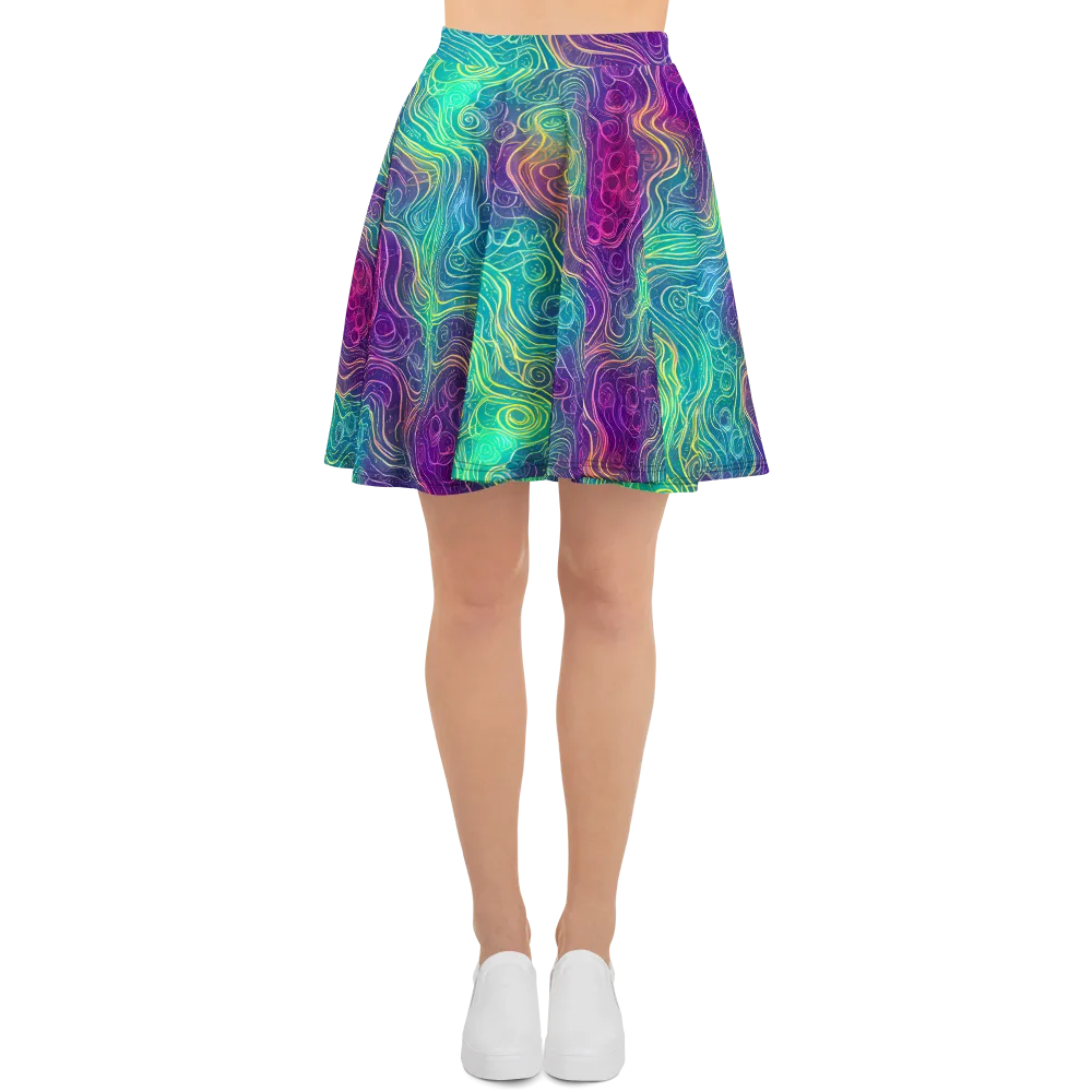 Chromatic Currents on Skater Skirt — Front