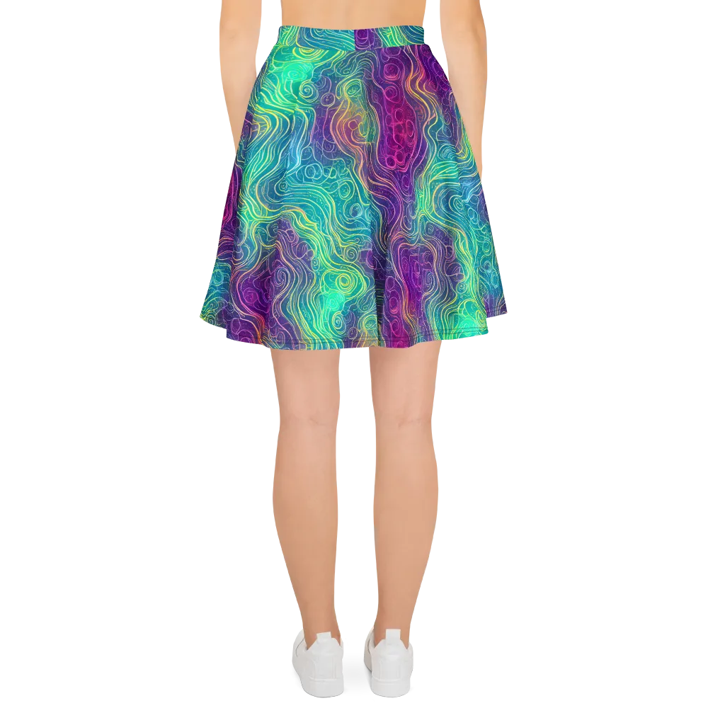 Chromatic Currents on Skater Skirt — Back
