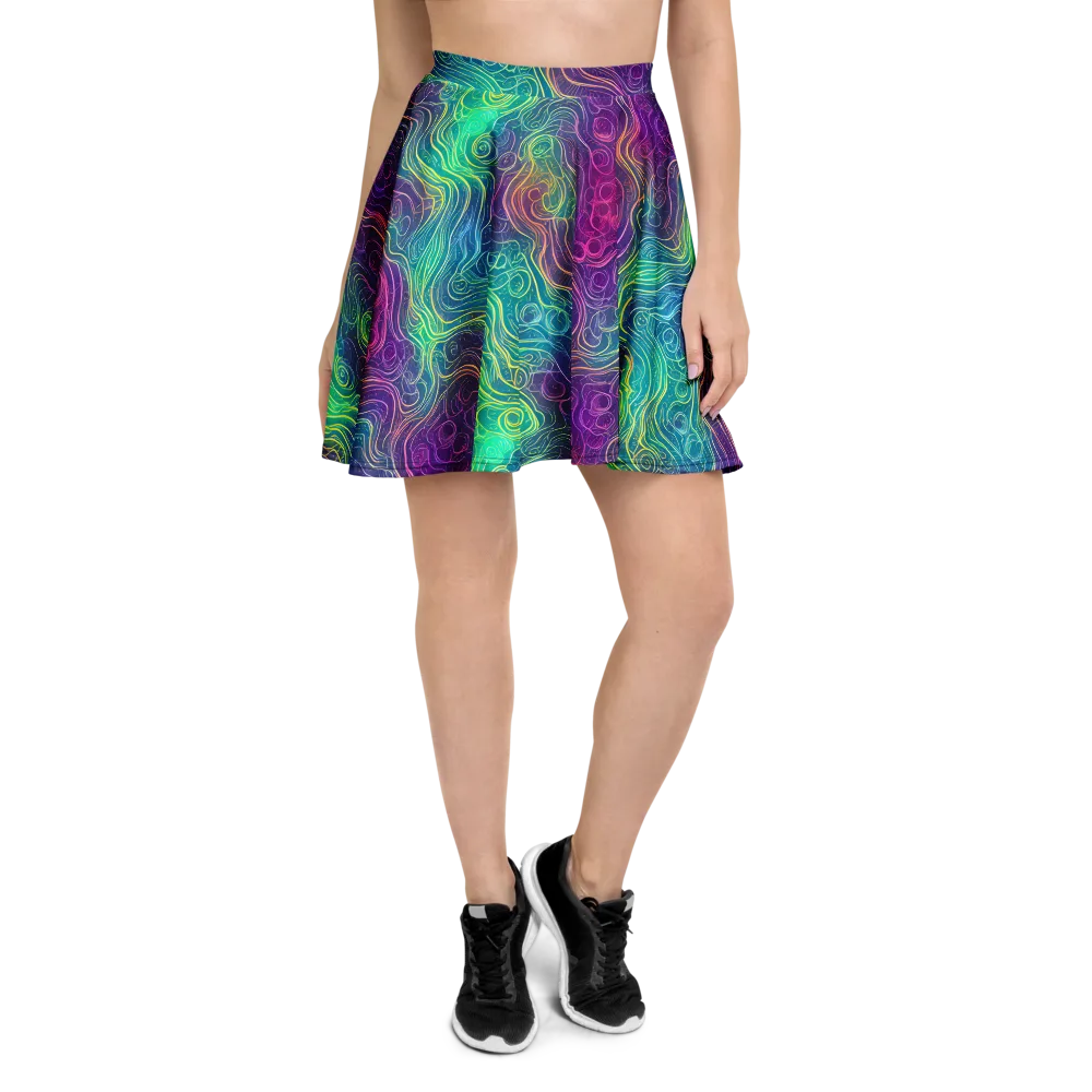 Chromatic Currents on Skater Skirt — Front