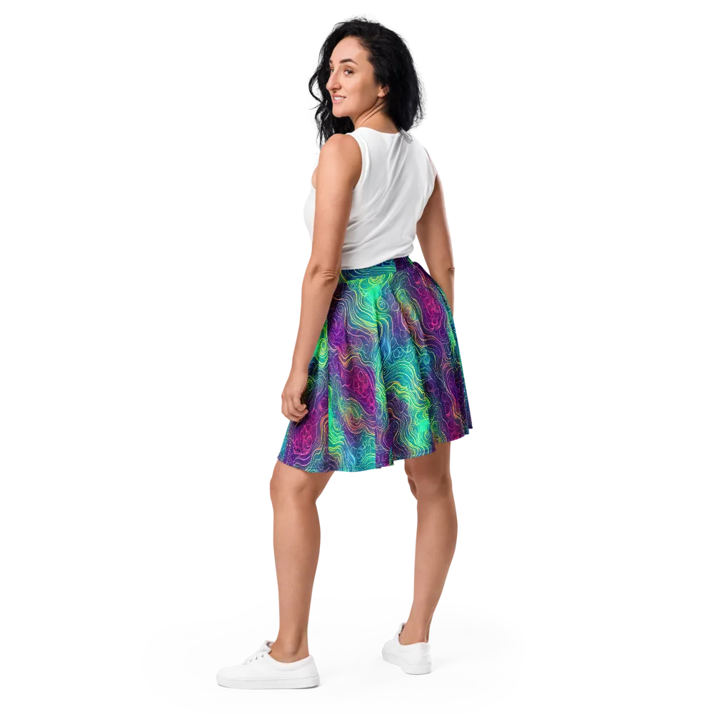 Chromatic Currents on Skater Skirt — Back