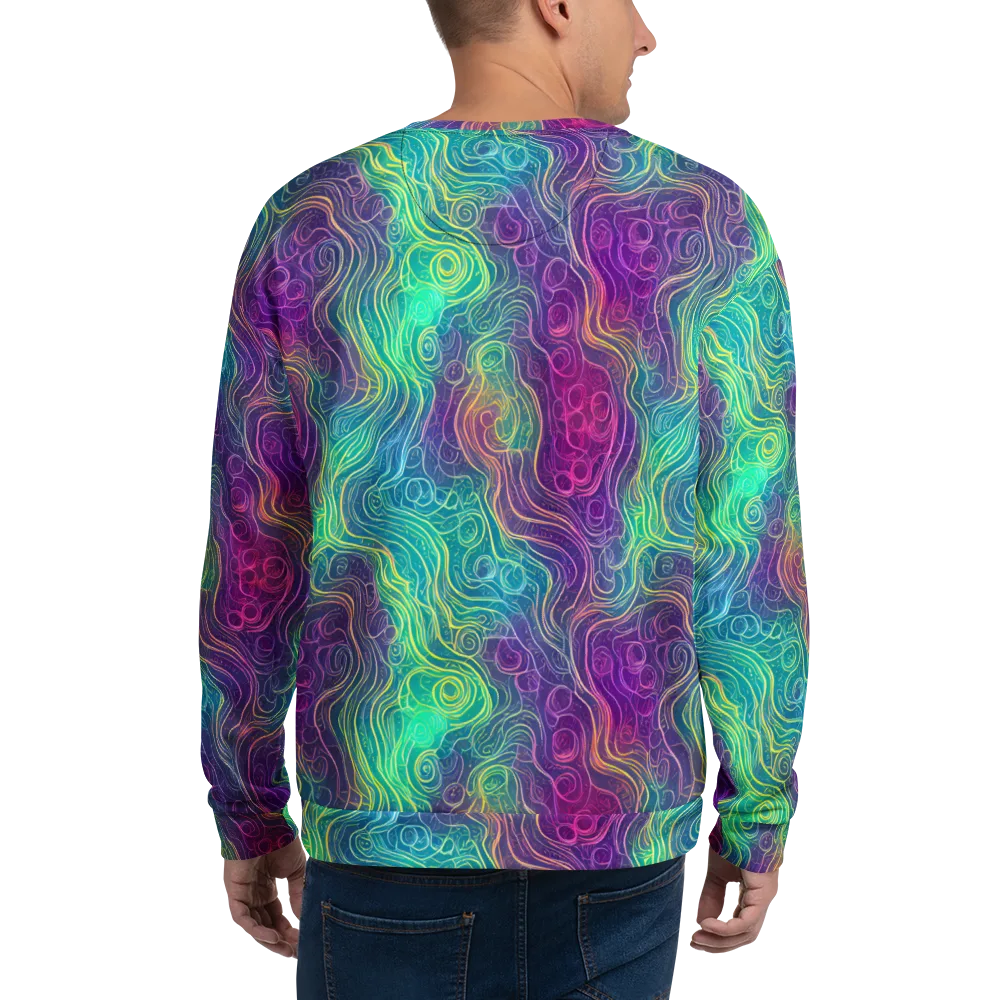 Chromatic Currents on Sweatshirt — Back