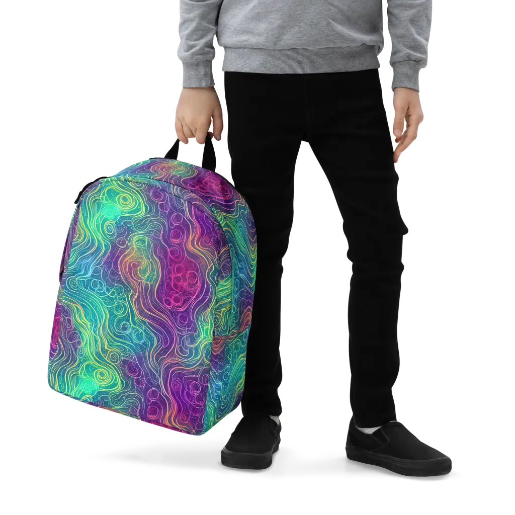 Chromatic Currents on Minimalist Backpack — Zoomed-in