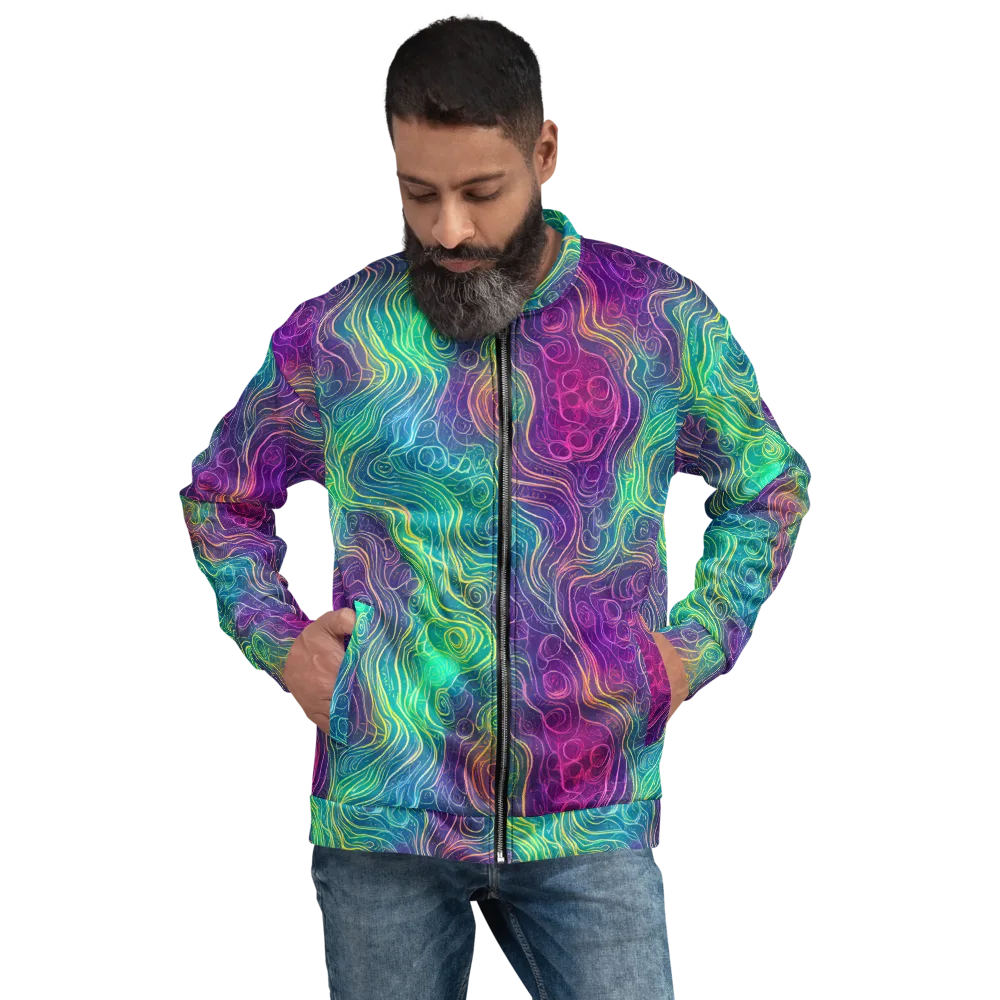 Chromatic Currents on Bomber Jacket — Front