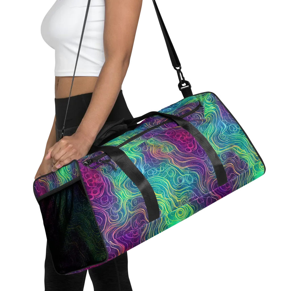 Chromatic Currents on Duffle Bag — Front