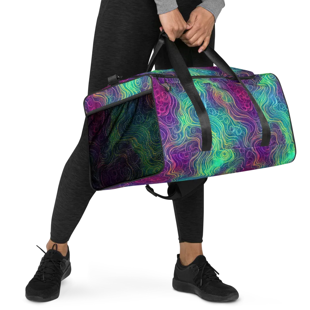 Chromatic Currents on Duffle Bag — Right Front