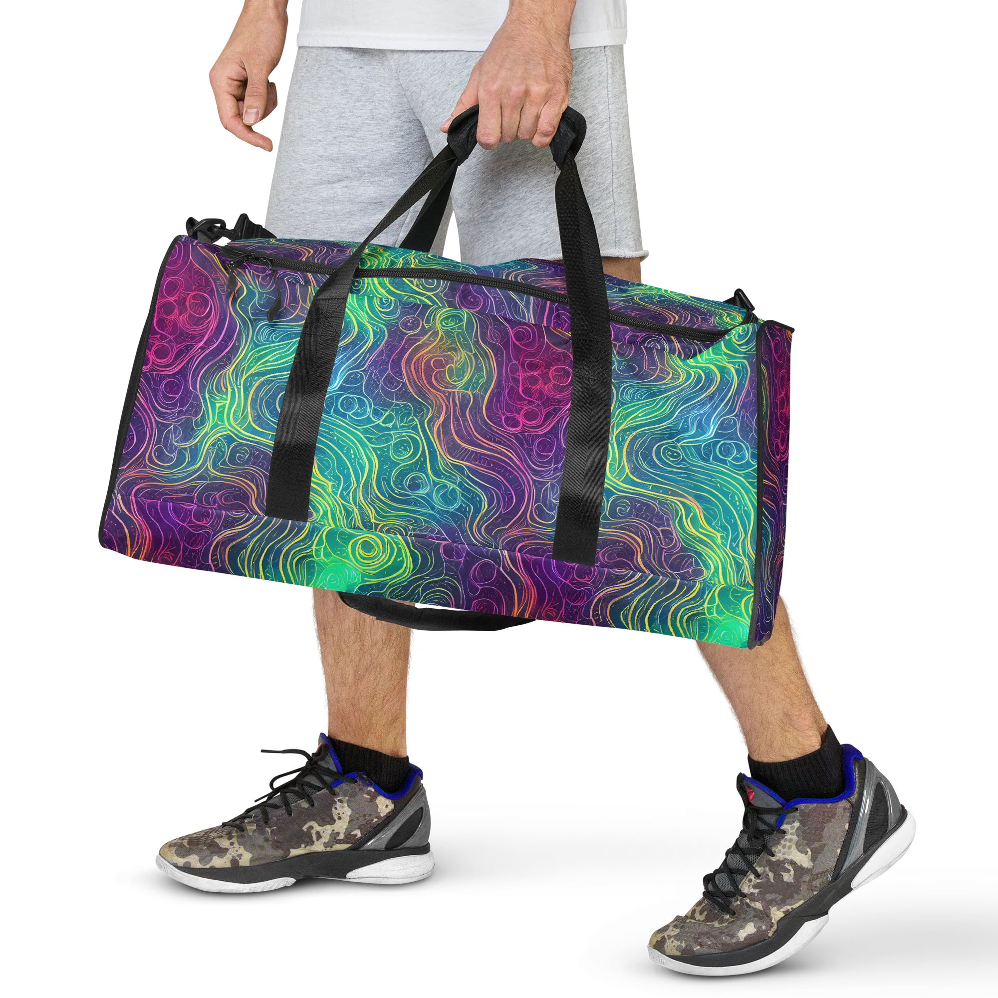 Chromatic Currents on Duffle Bag — Front