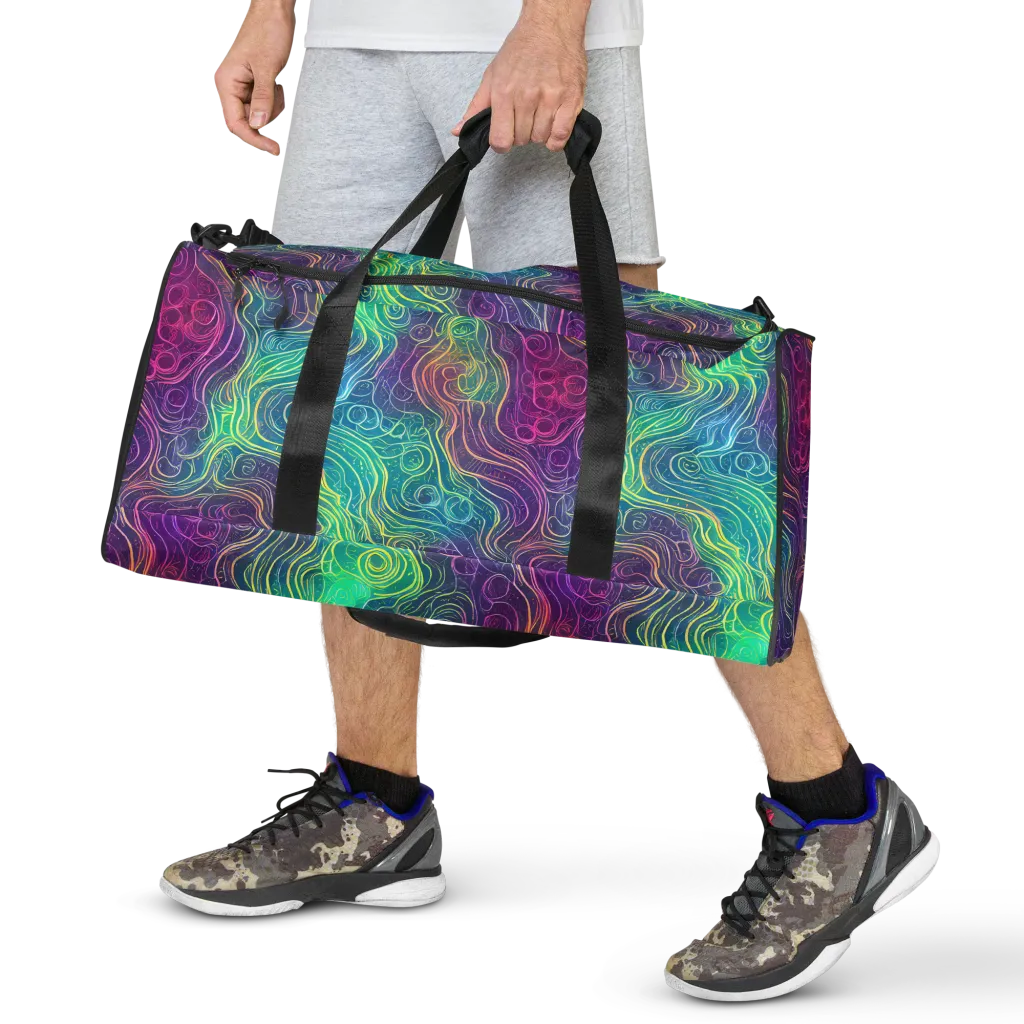 Chromatic Currents on Duffle Bag — Front